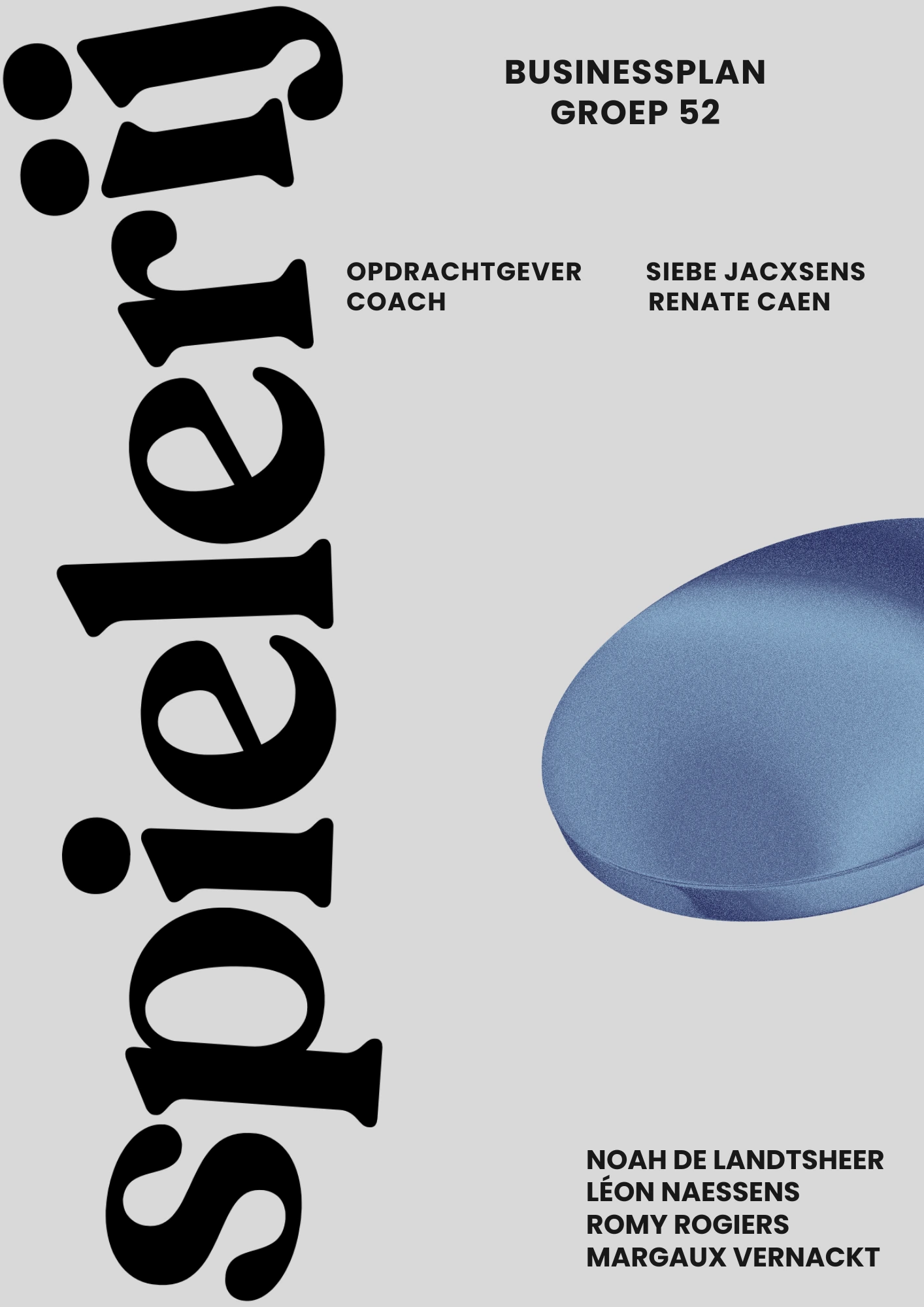 businessplan voorblad met groepslede