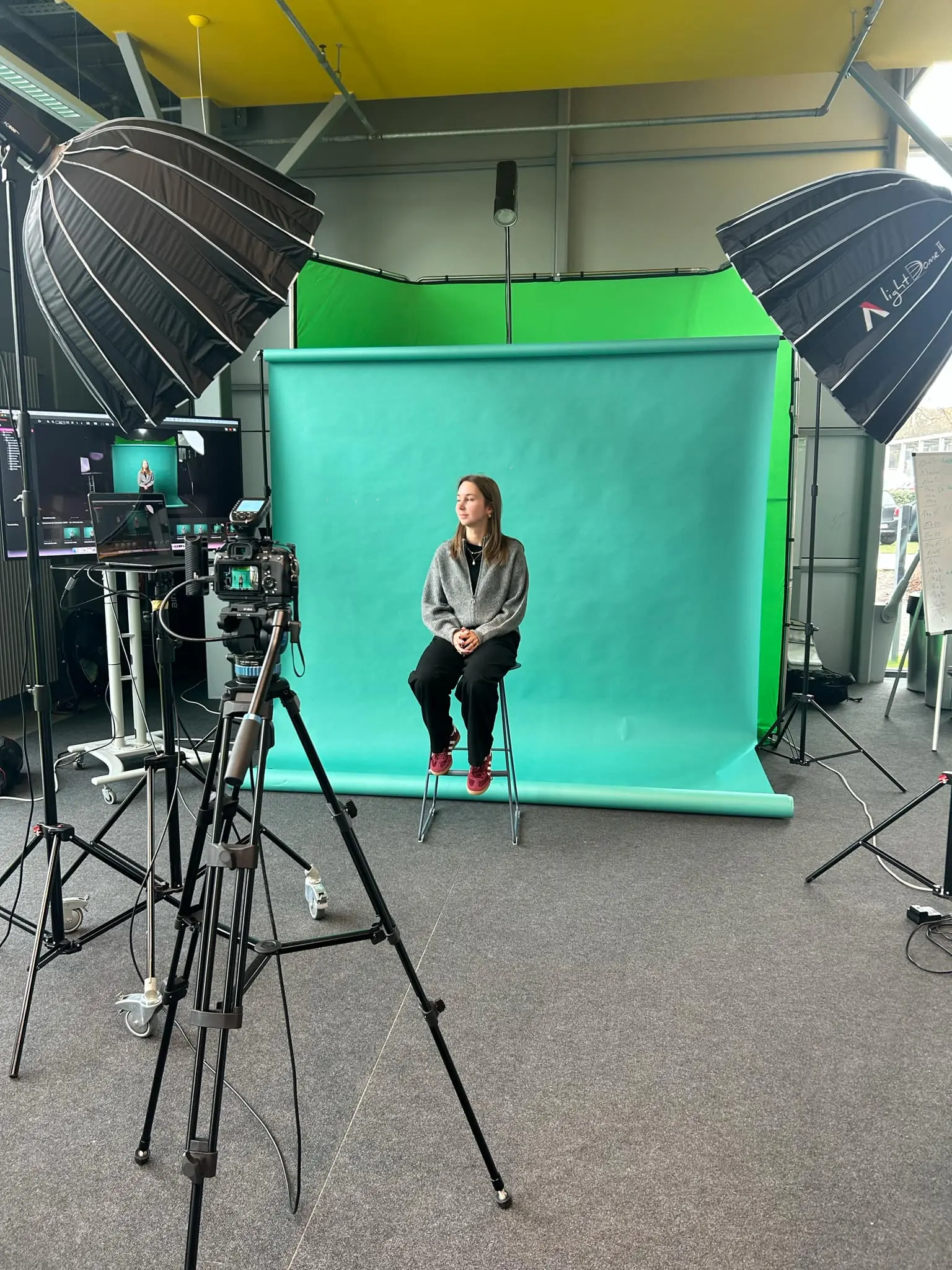 setting fotostudio driepuntsbelichting